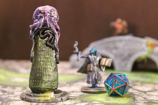 Cthulhu Statue - 28mm handpainted for RPG miniature games