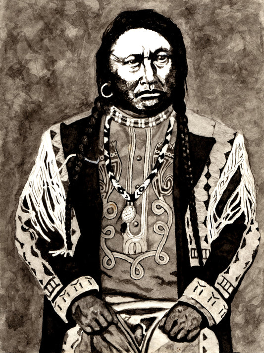 PRINT- Native American No. 2 INK Painting (print)