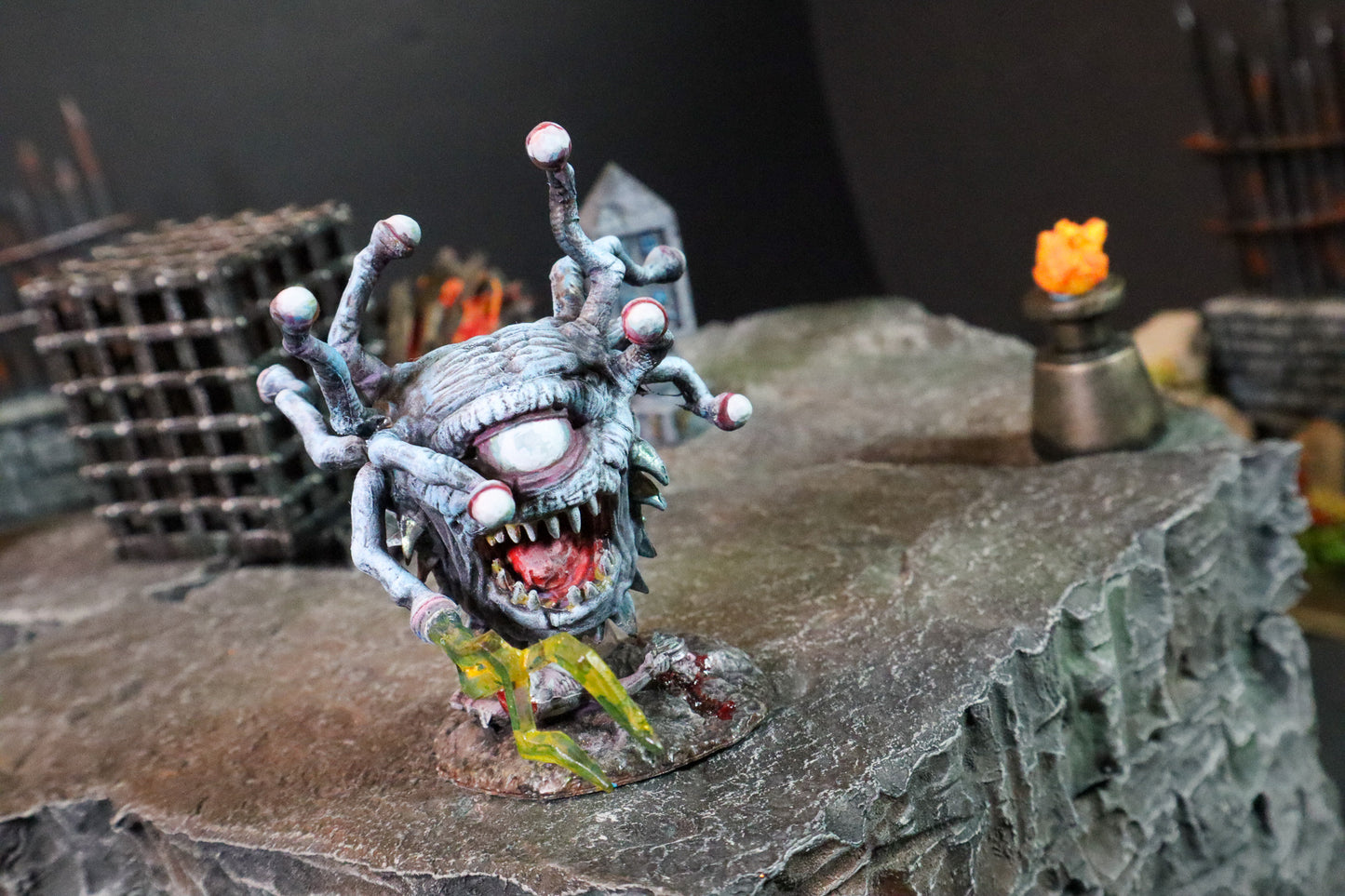 Beholder, Undead (x1) -Nolzur's Marvelous Miniatures - Painted