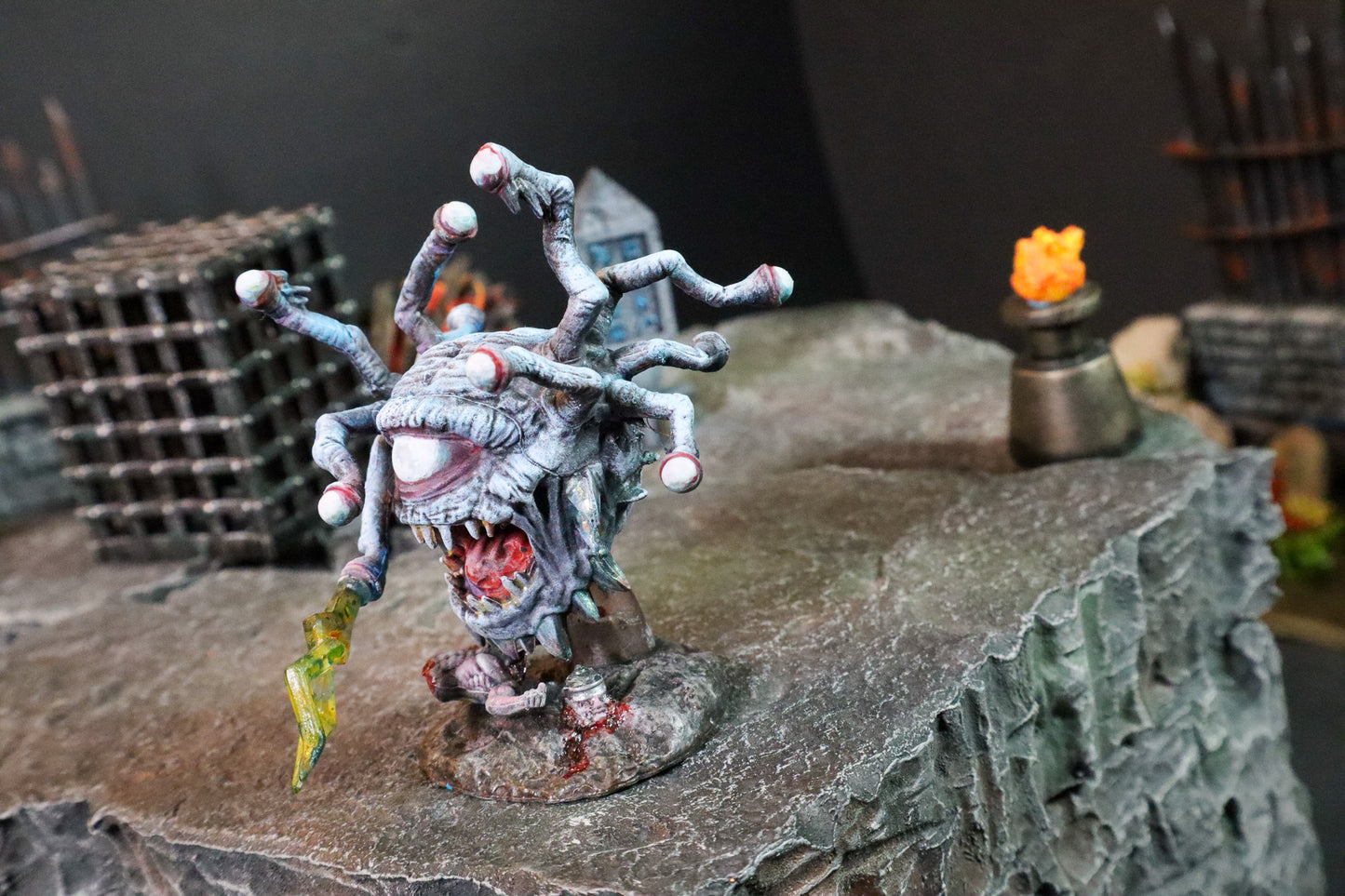 Beholder, Undead (x1) -Nolzur's Marvelous Miniatures - Painted