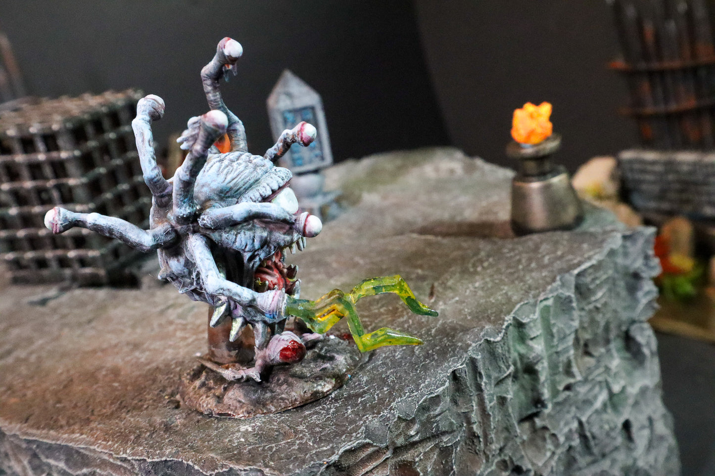 Beholder, Undead (x1) -Nolzur's Marvelous Miniatures - Painted