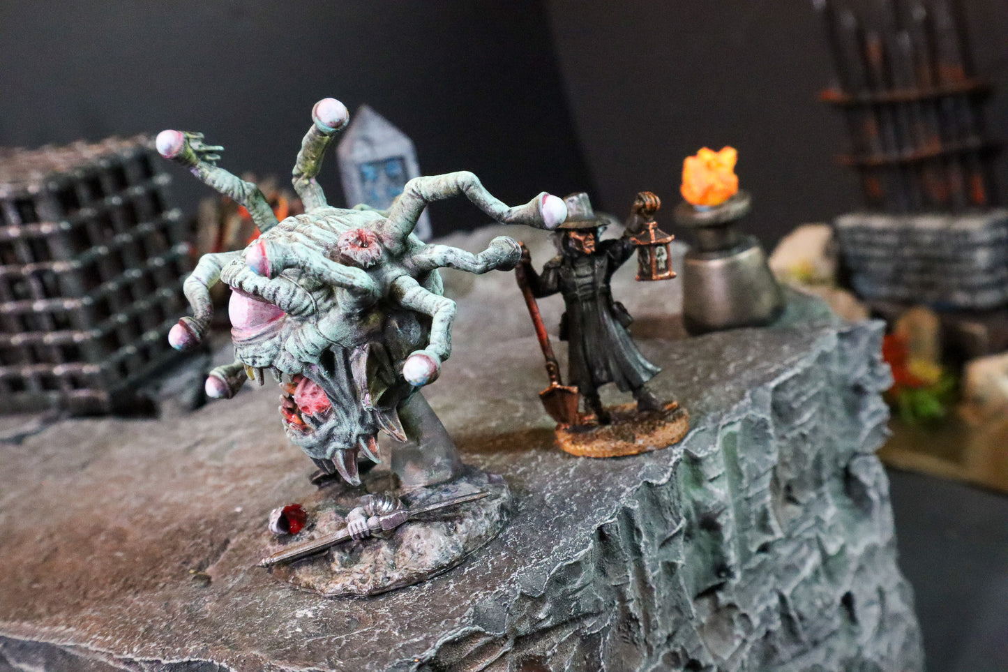 Beholder, Undead (x1) -Nolzur's Marvelous Miniatures - Painted