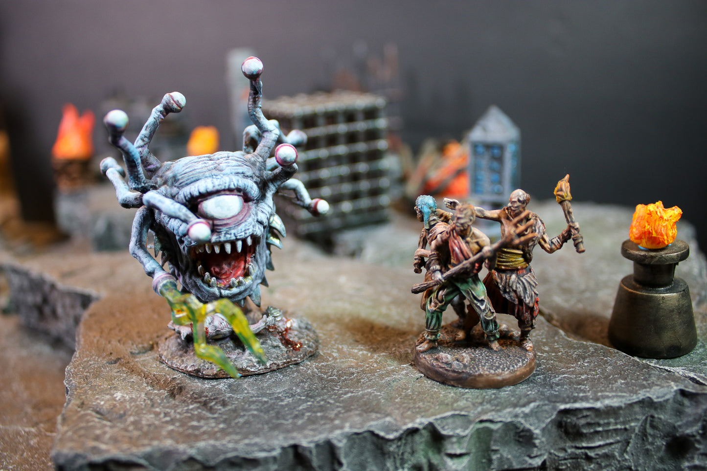 Beholder, Undead (x1) -Nolzur's Marvelous Miniatures - Painted