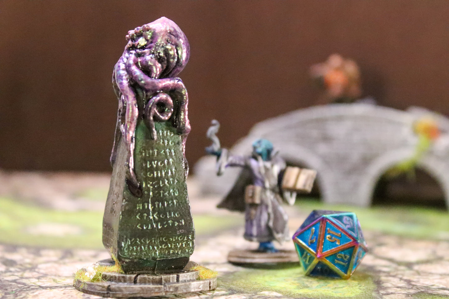 Cthulhu Statue - 28mm handpainted for RPG miniature games