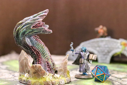 Funky Worm  - hand painted miniature for D&D games