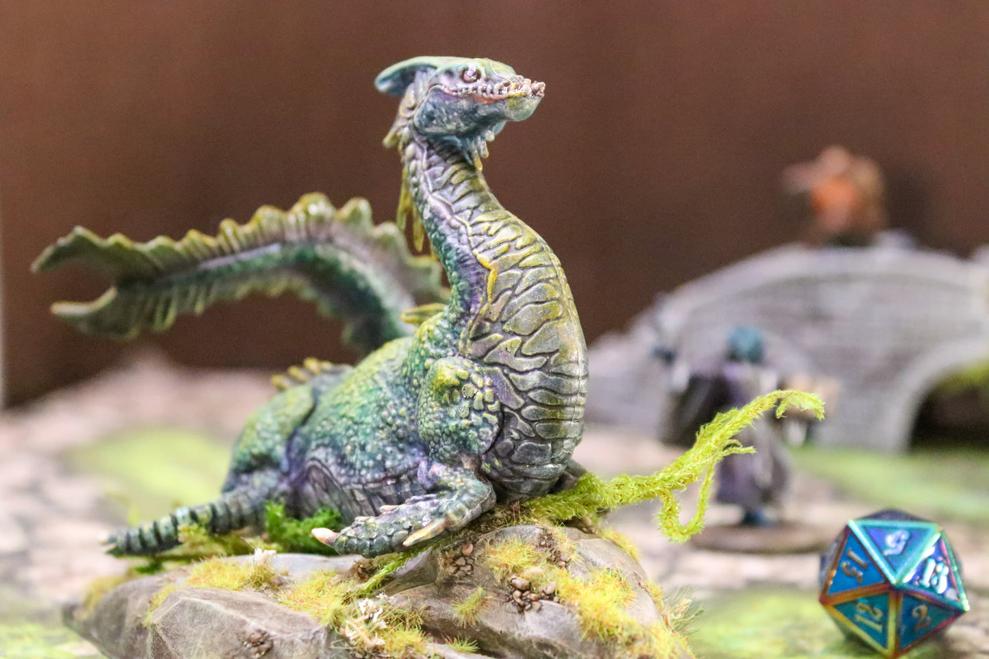 Nessie Dragon - handpainted RPG miniature