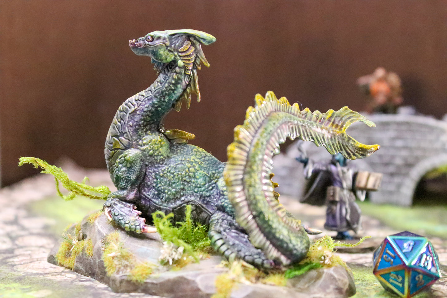 Nessie Dragon - handpainted RPG miniature