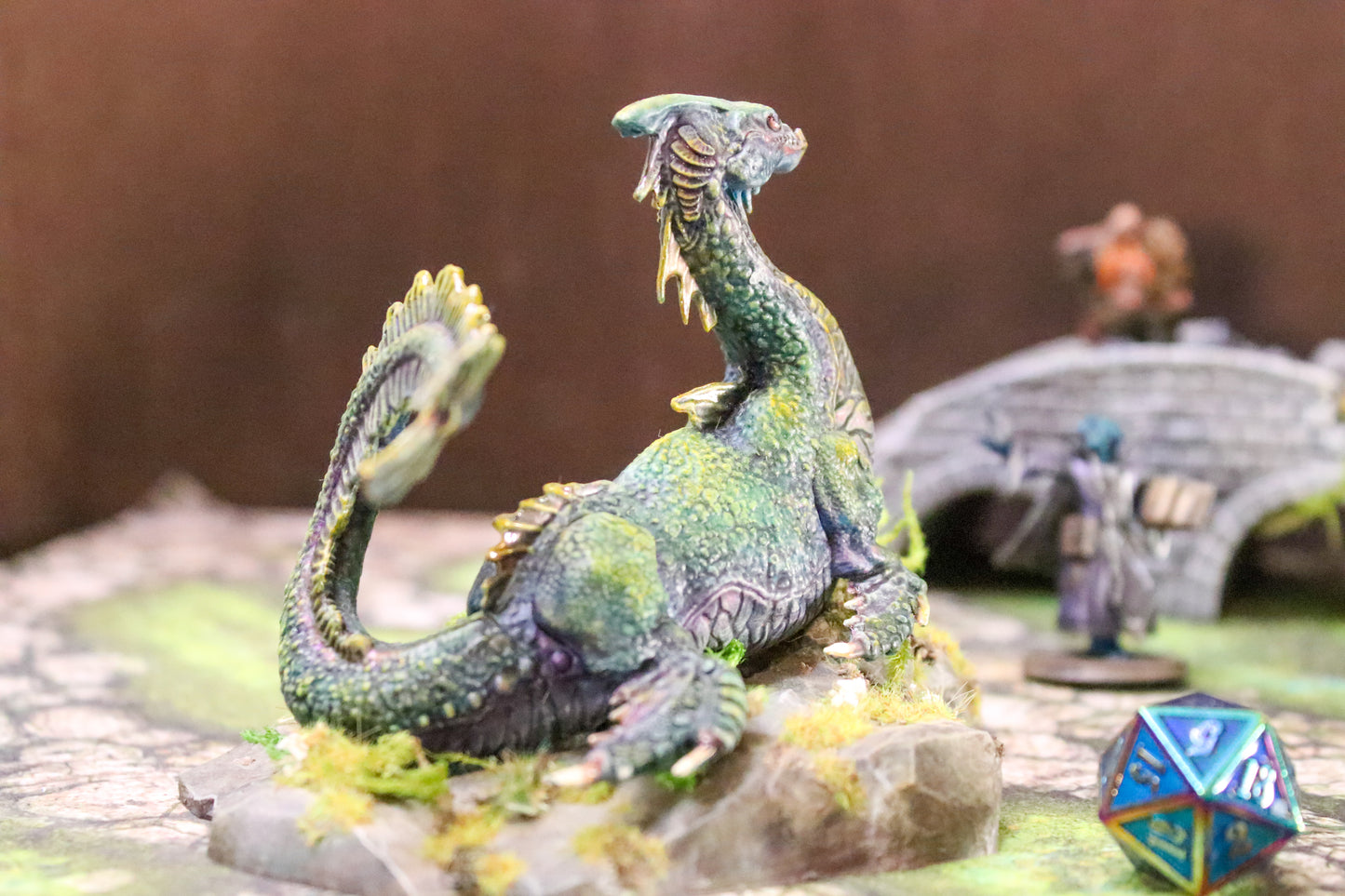 Nessie Dragon - handpainted RPG miniature