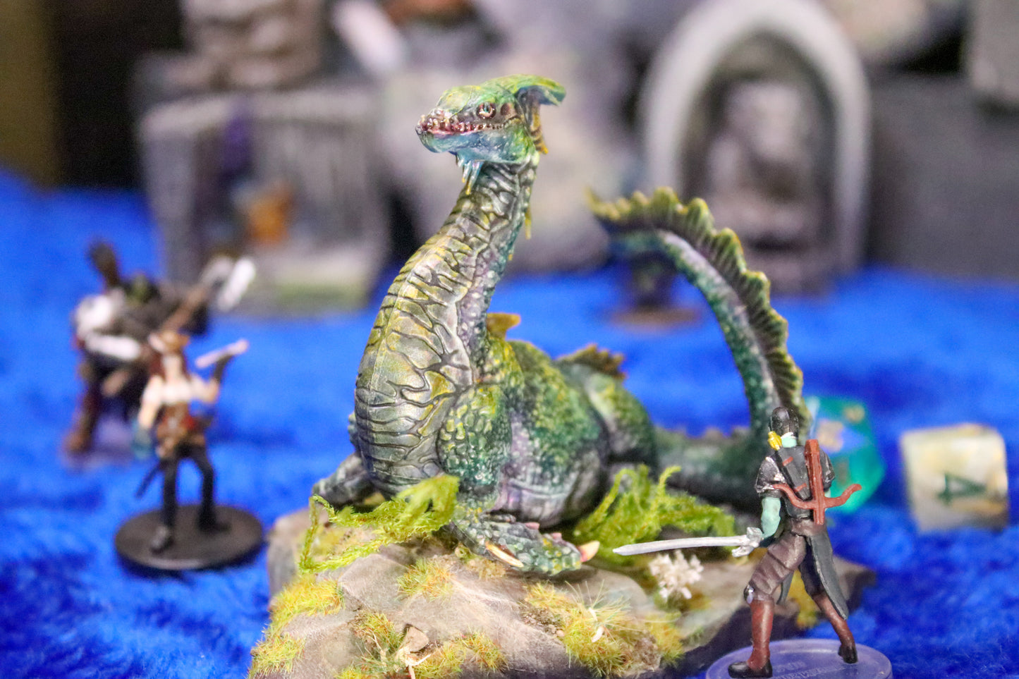 Nessie Dragon - handpainted RPG miniature