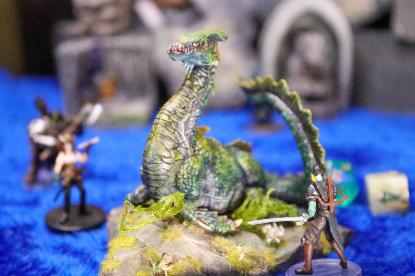 Nessie Dragon - handpainted RPG miniature