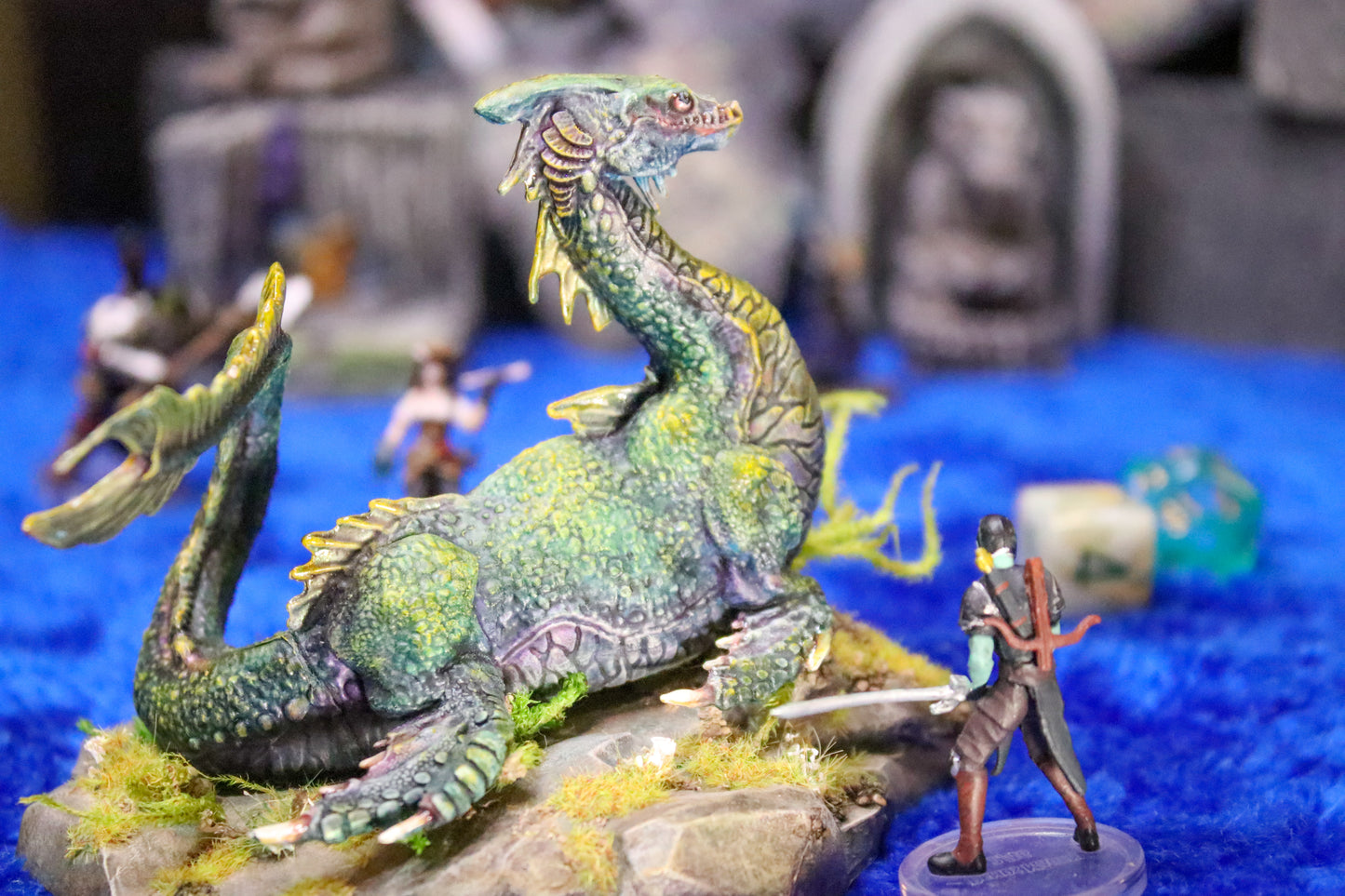 Nessie Dragon - handpainted RPG miniature