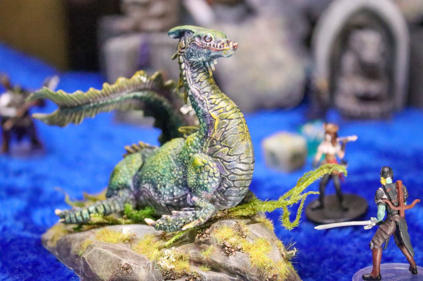 Nessie Dragon - handpainted RPG miniature